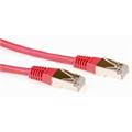 SFTP Patch Cat.6 -  5,0 m Rød LSZH Nettverkskabel 250MHz 26AWG PiMF